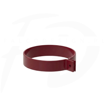 Obejma rury spustowej PVC firmy KROP ⌀ 90 kolor czerwony